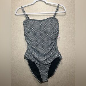 DKNY SWIM SUIT BLACK & WHITE Size S NEW WITH TAG